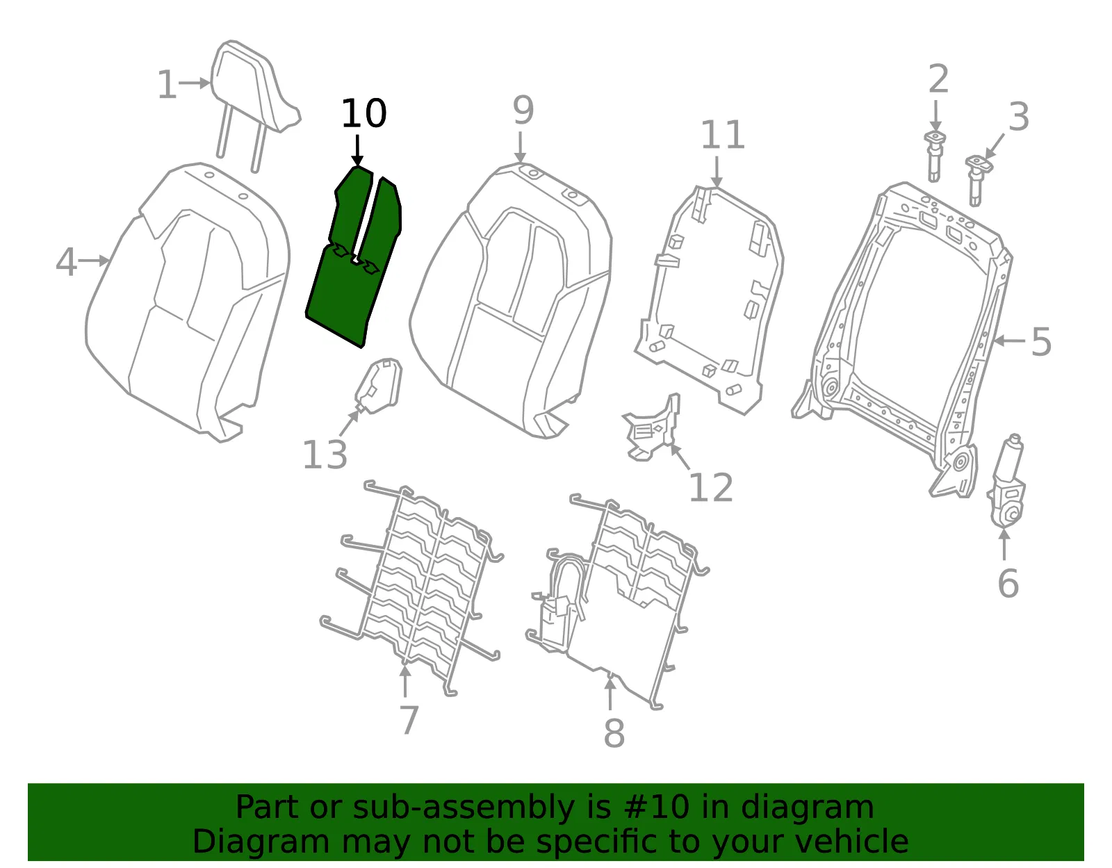 Seat Back Heater - Volvo (32248712) - view 2