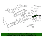 Console Trim Panel - Volvo (32260260) - view 4