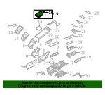 Console Lid - Volvo (32275461) - view 4