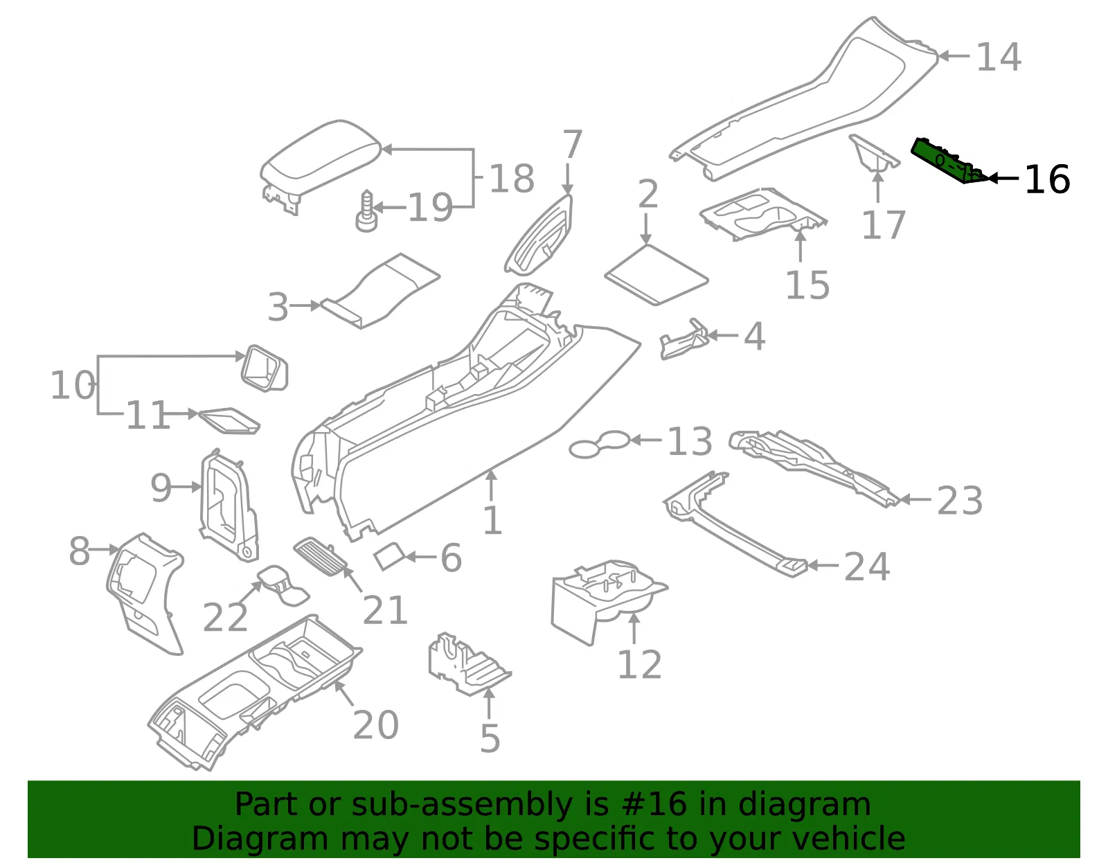 Front Trim - Volvo (32275533) - view 2