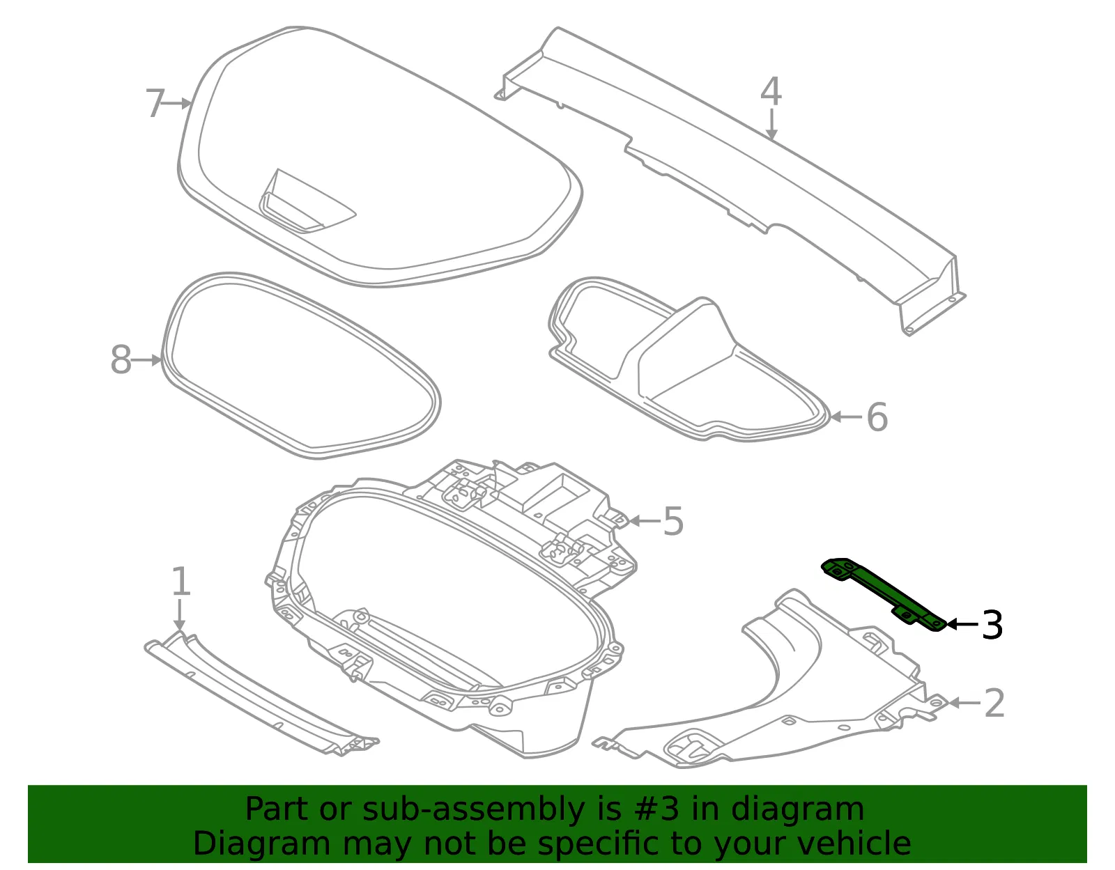 Rear Trim - Volvo (32277228) - view 2