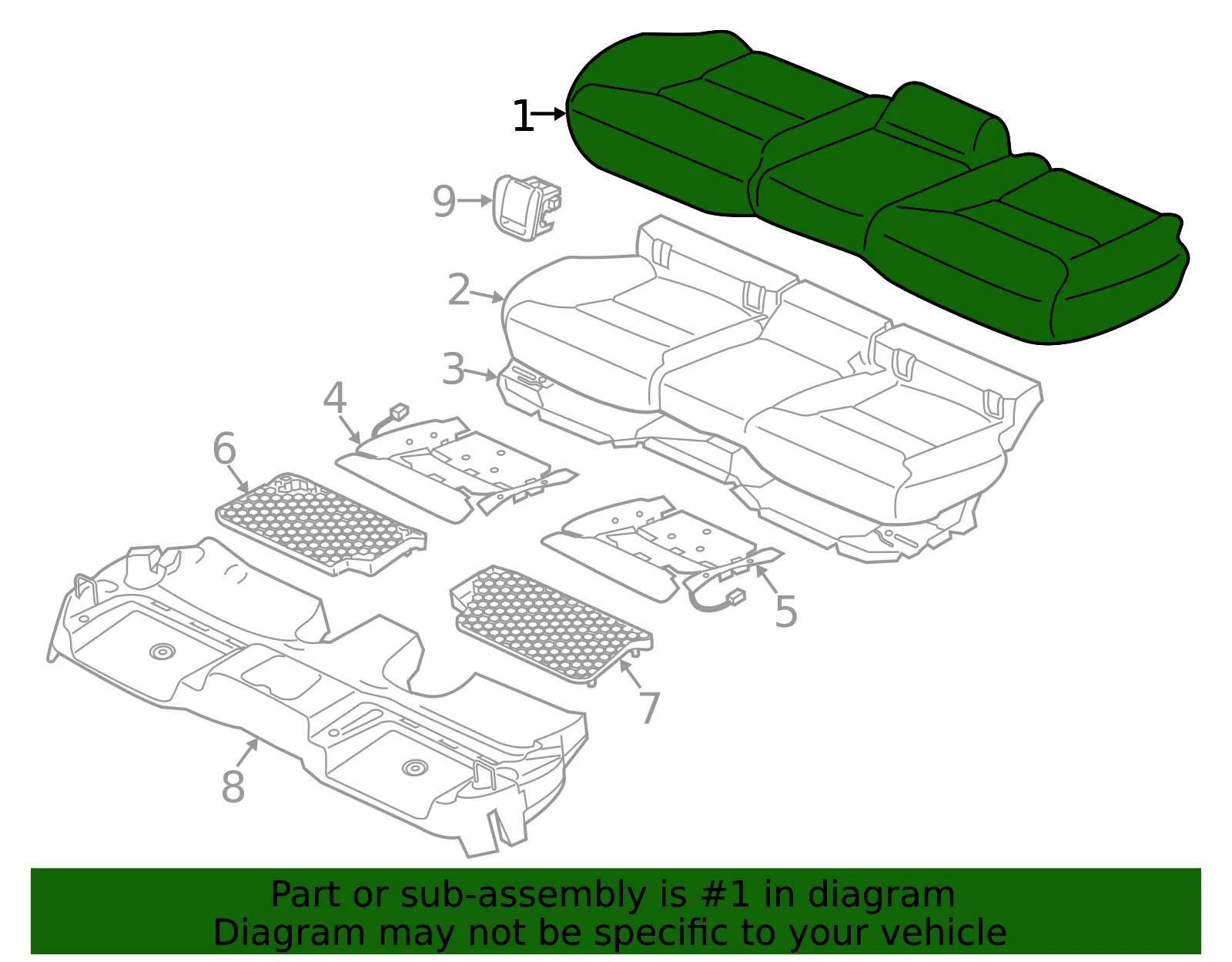 Seat Cover - Volvo (32329341) - view 2