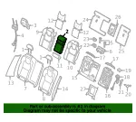 Headrest, Center - Volvo (32329391) - view 4