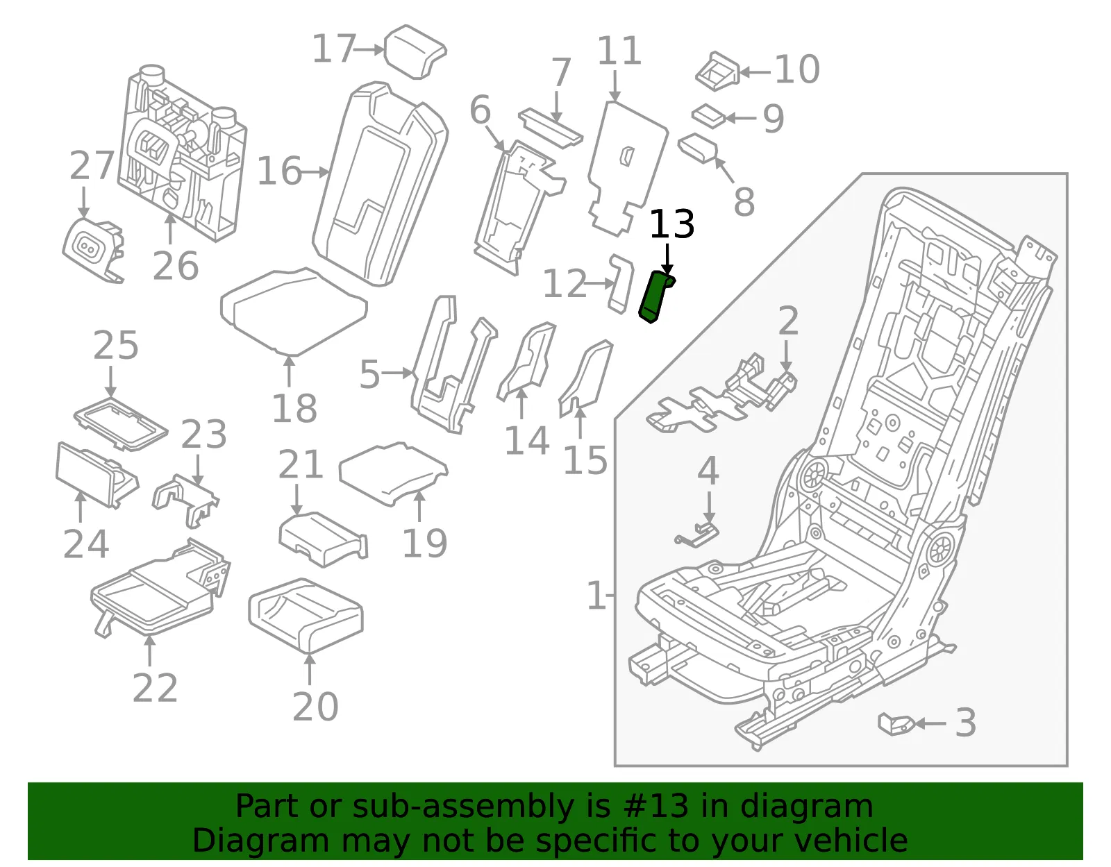 Lower Trim - Volvo (32332275) - view 2