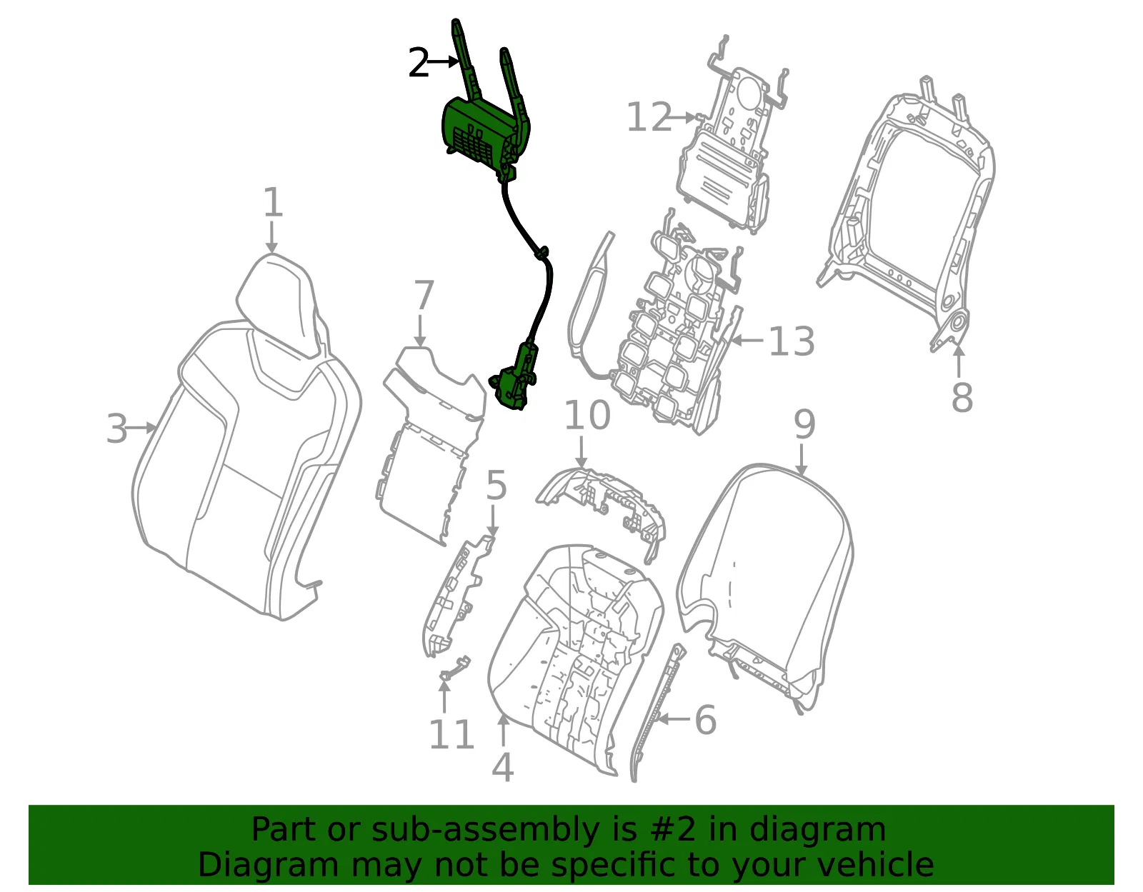 Headrest Guide - Volvo (32332297) - view 2