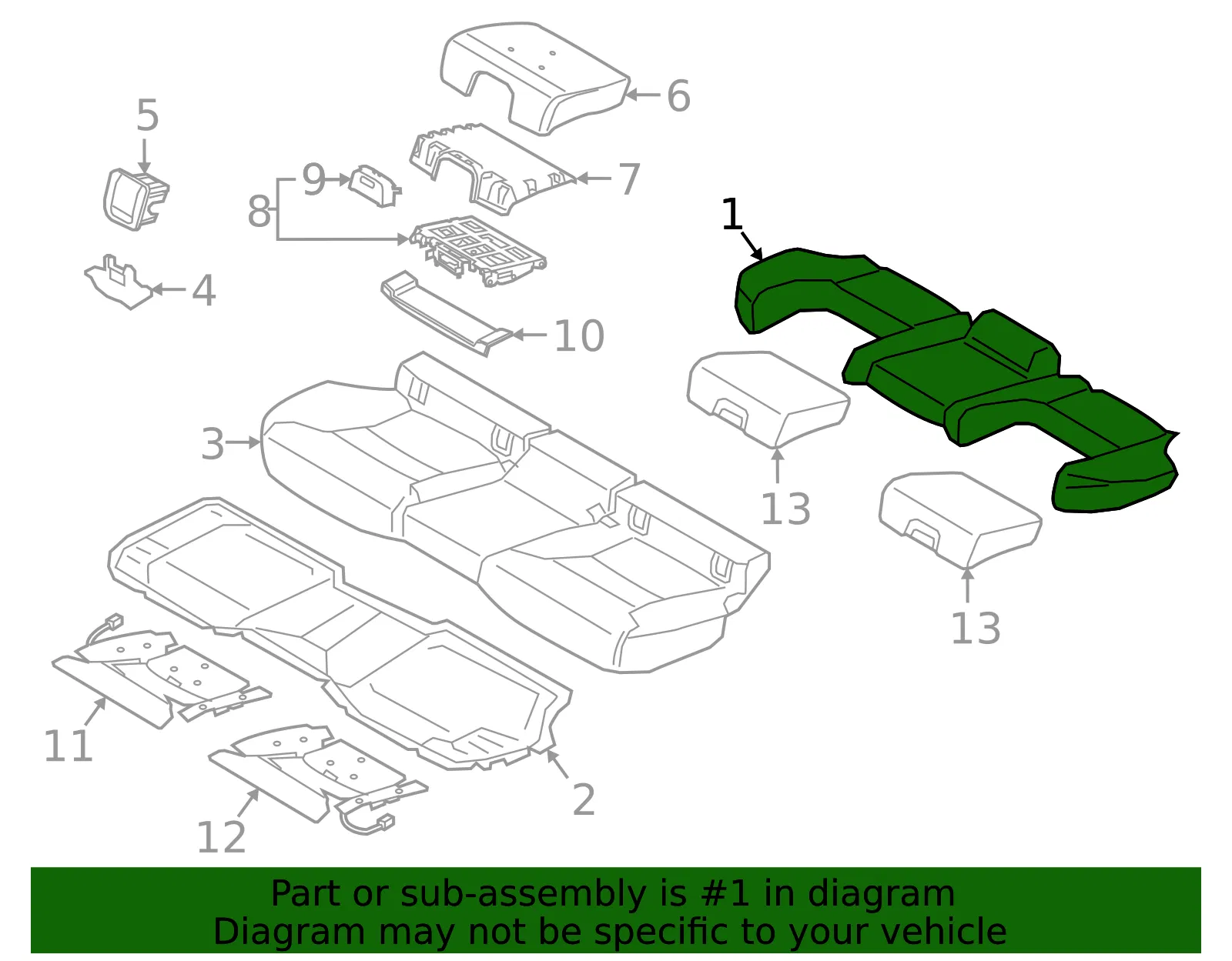 Cushion Cover - Volvo (32338172) - view 2