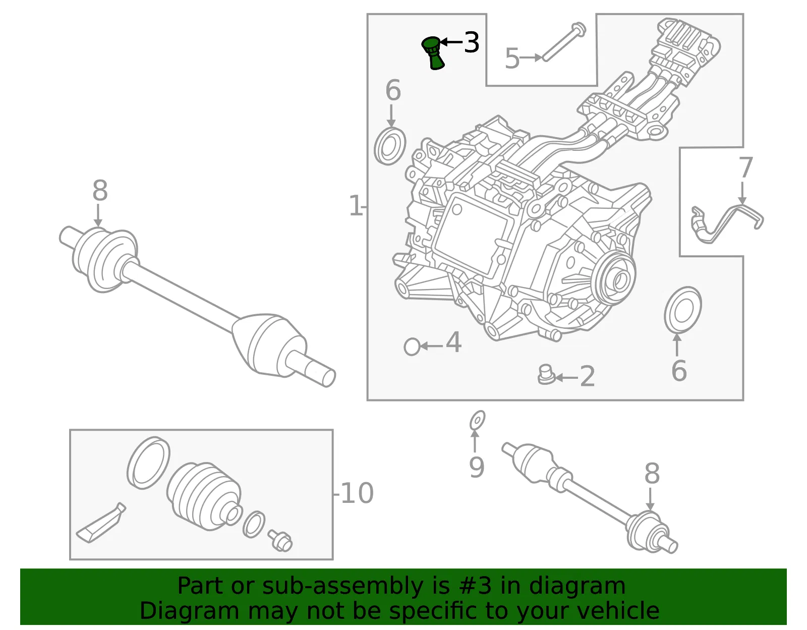 Drive Unit Vent - Volvo (32339072) - view 2