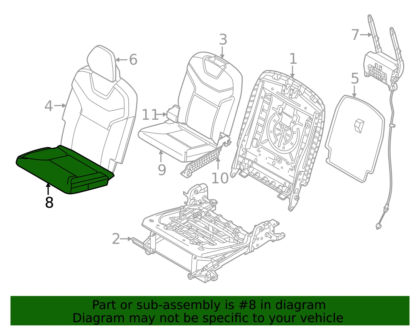 Cushion Cover - Volvo (32347133) - view 2