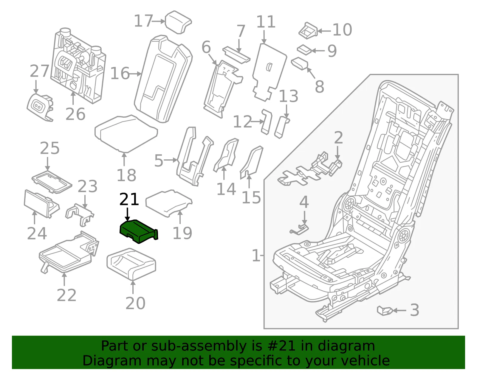 Seat Cover - Volvo (32347174) - view 2