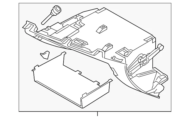 Glove Box Storage Compartment - Volvo (32348252)