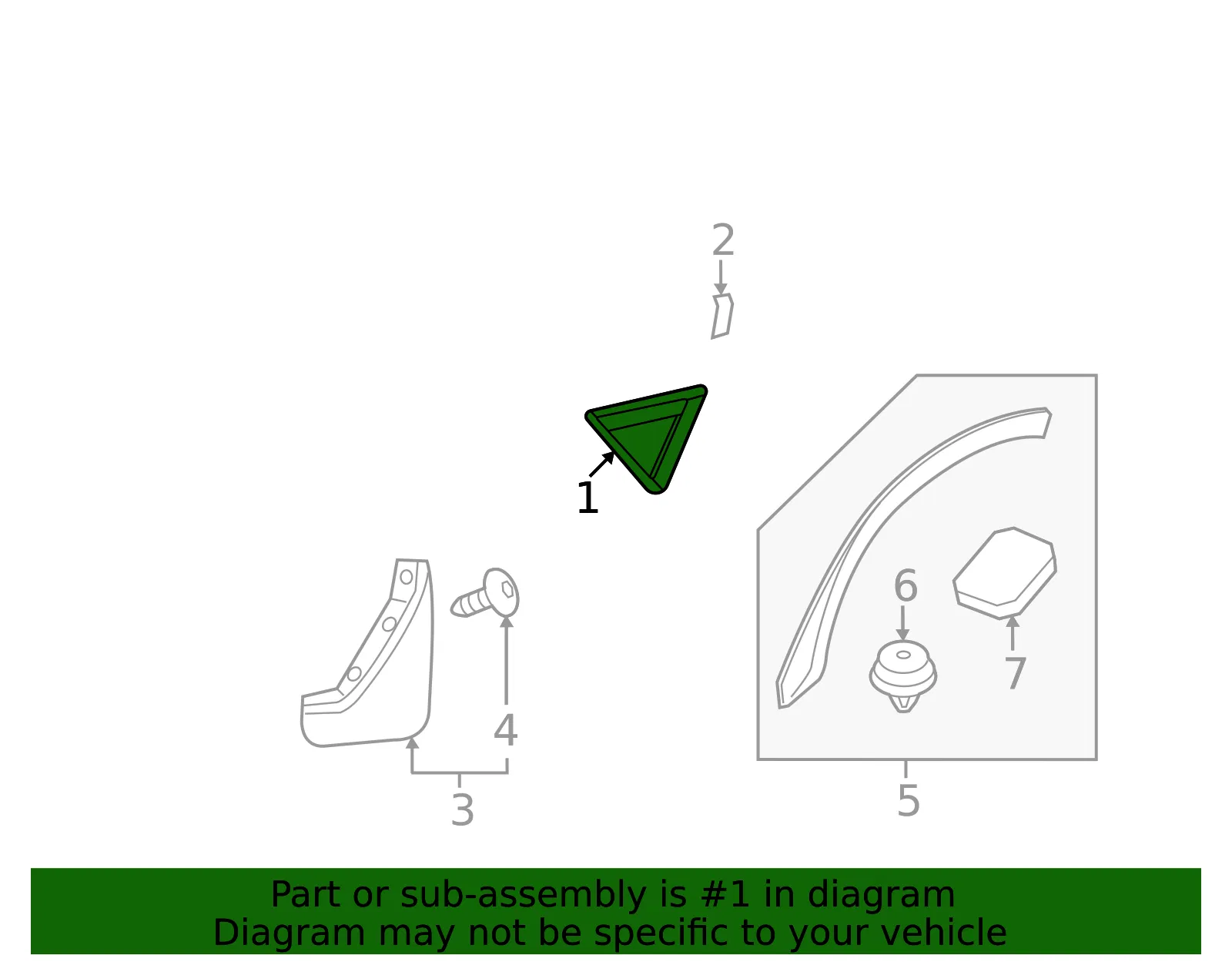 Corner Trim - Volvo (32368583) - view 2