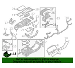 Console Compartment Bracket - Volvo (32369817) - view 4