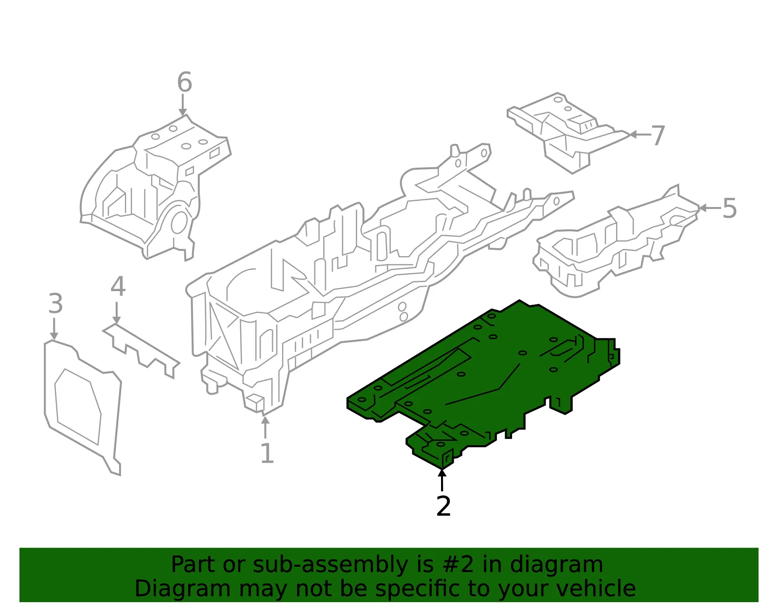 Console Bracket - Volvo (32392351) - view 2