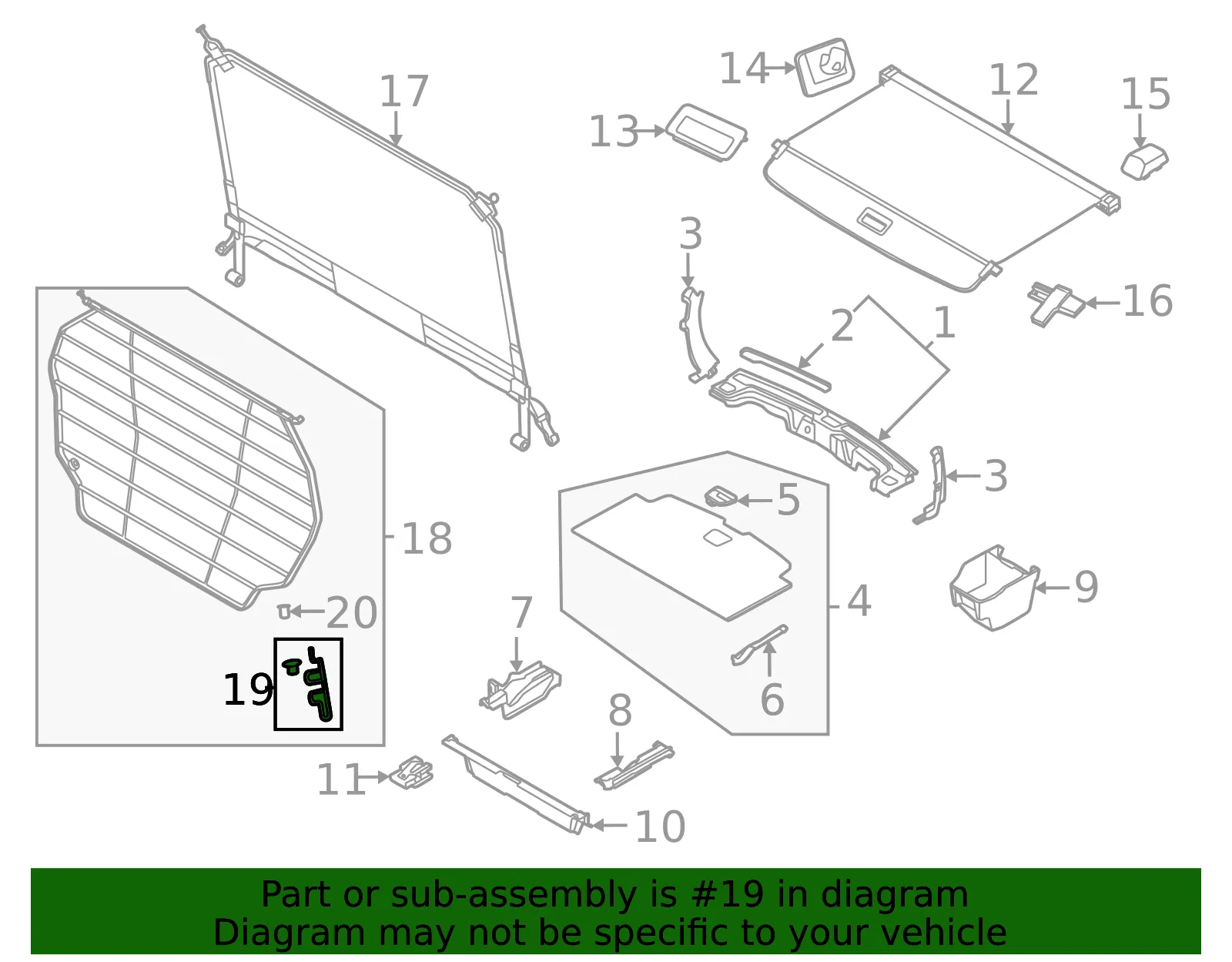 Cargo Net Hook - Volvo (32403138) - view 2