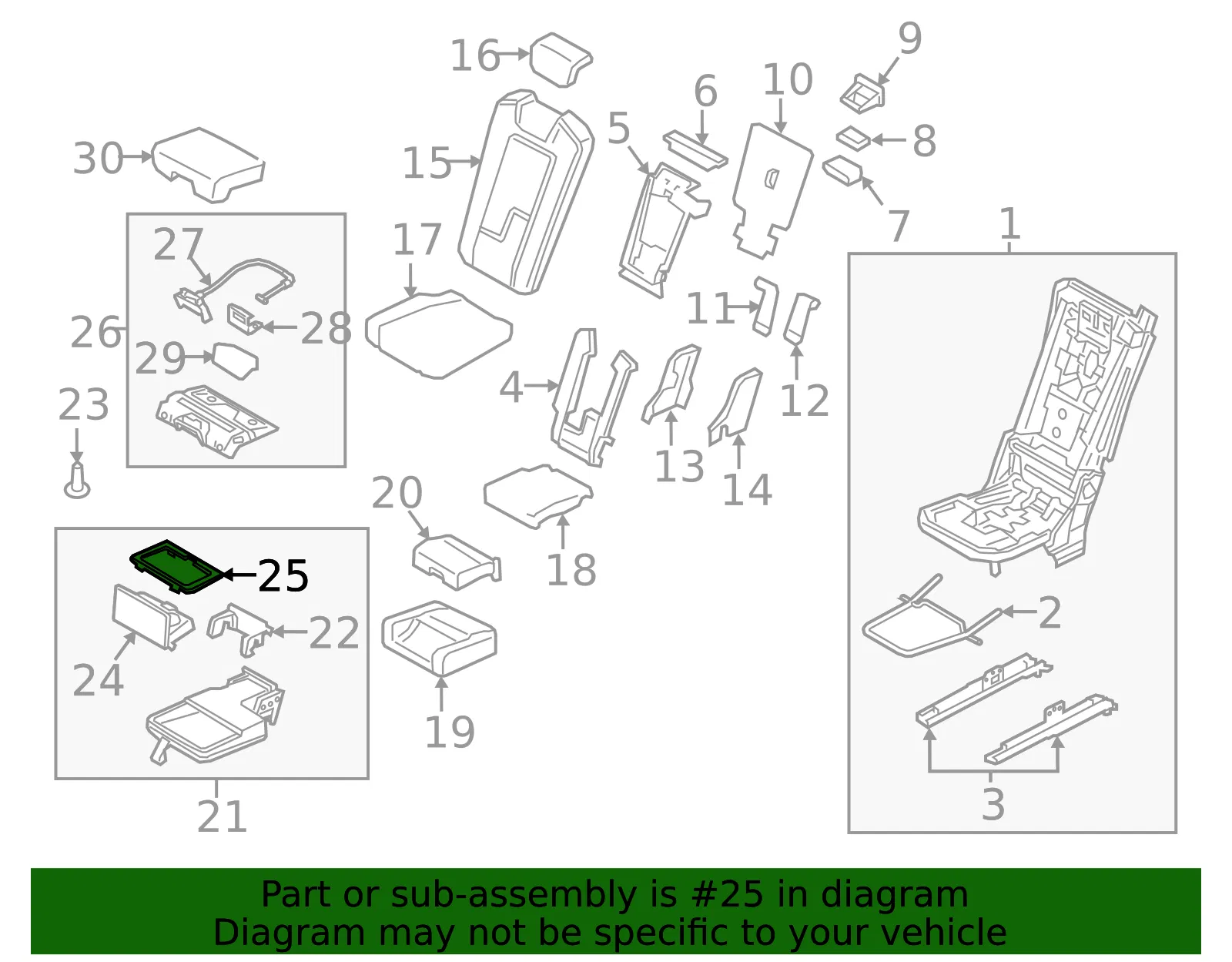 Cup Holder Bezel - Volvo (32403148) - view 2