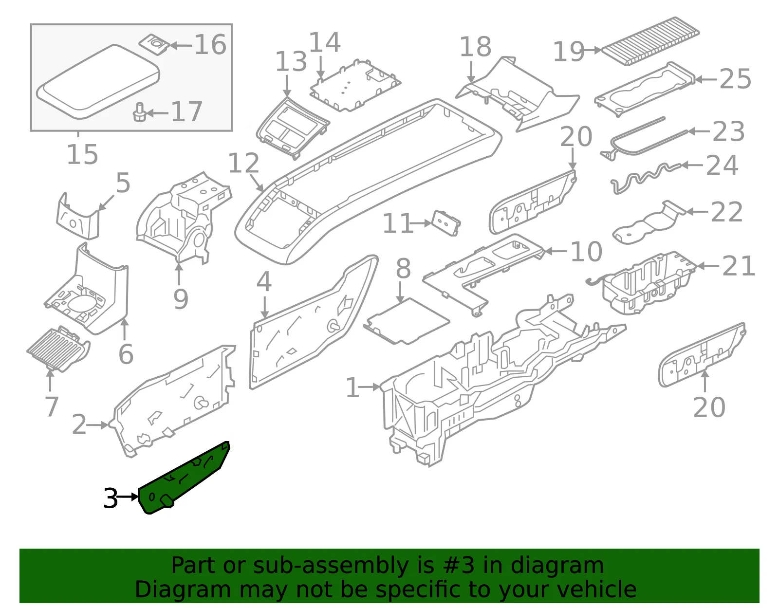 Lower Trim - Volvo (32422218) - view 2
