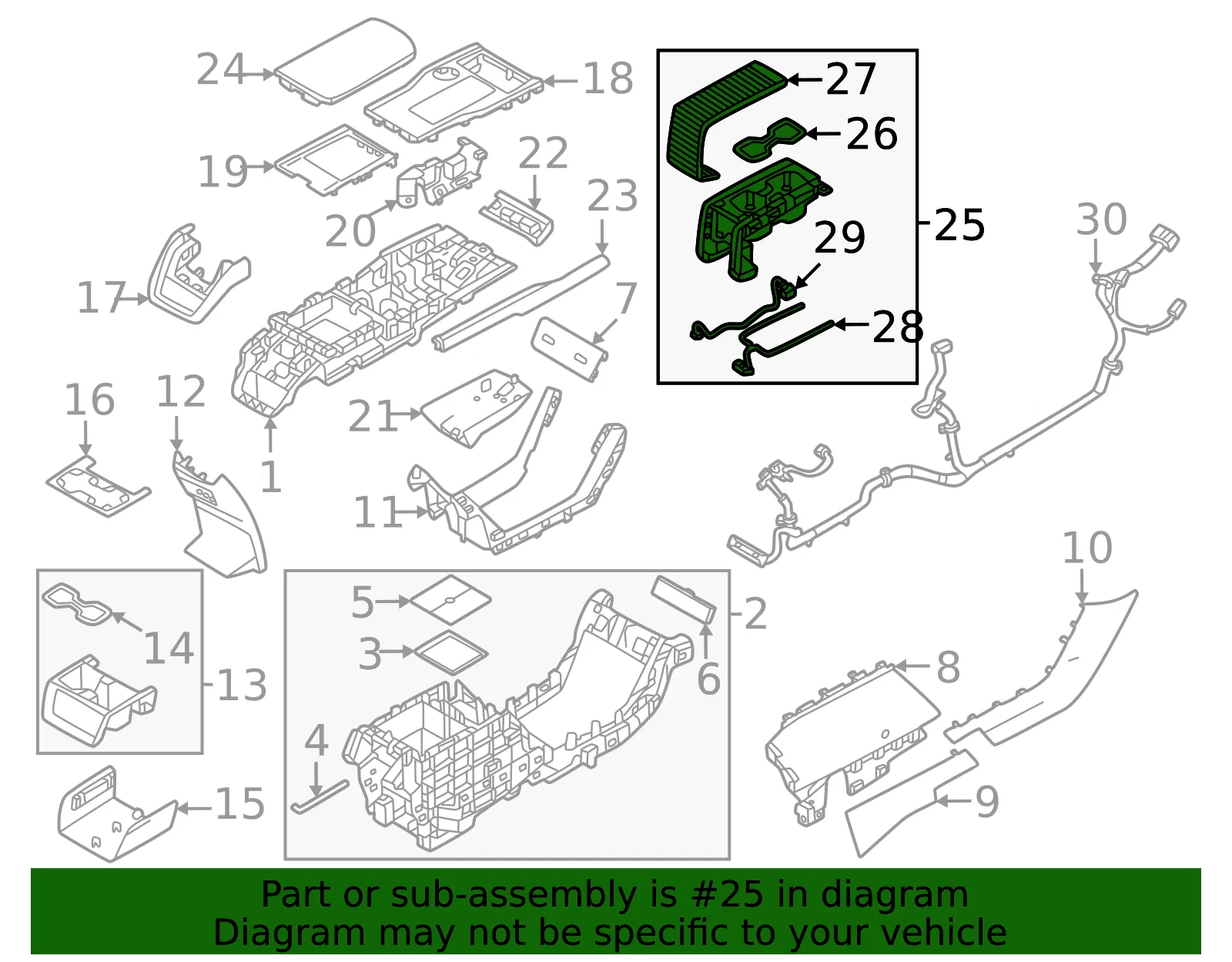 Cup Holder - Volvo (32422384) - view 2