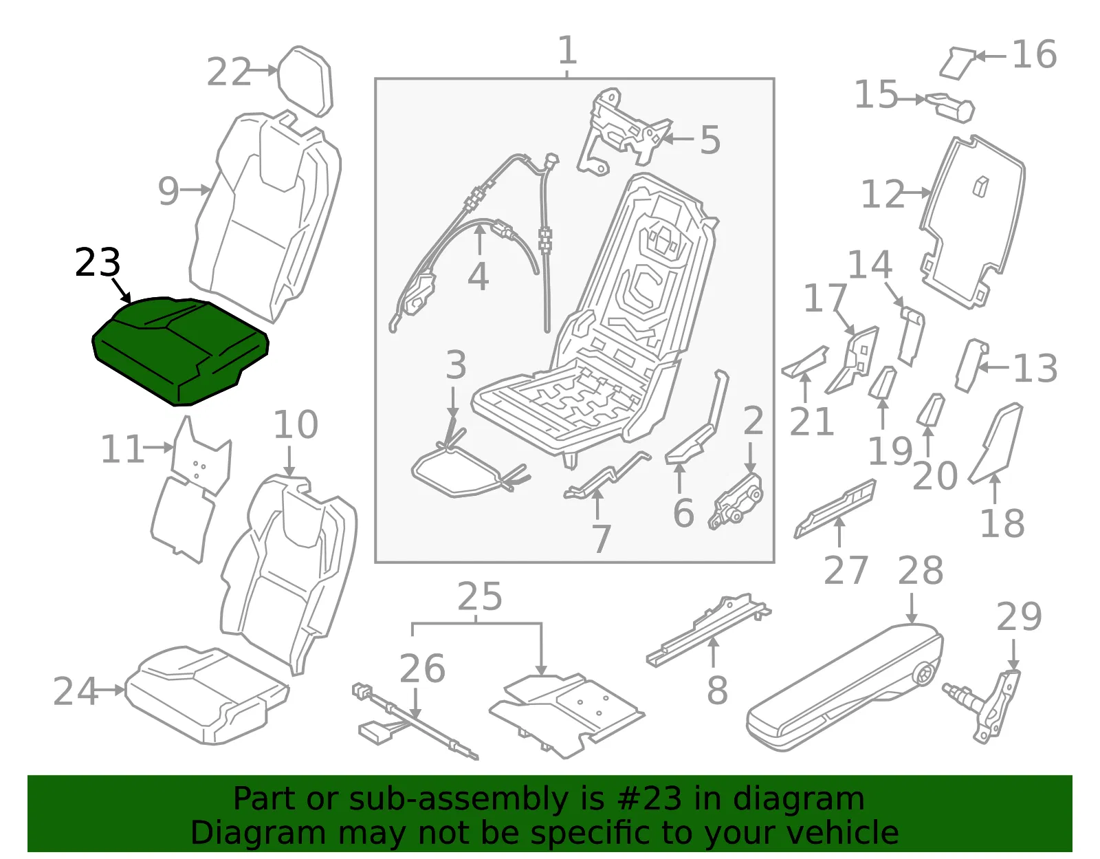 Seat Cover - Volvo (32422454) - view 2