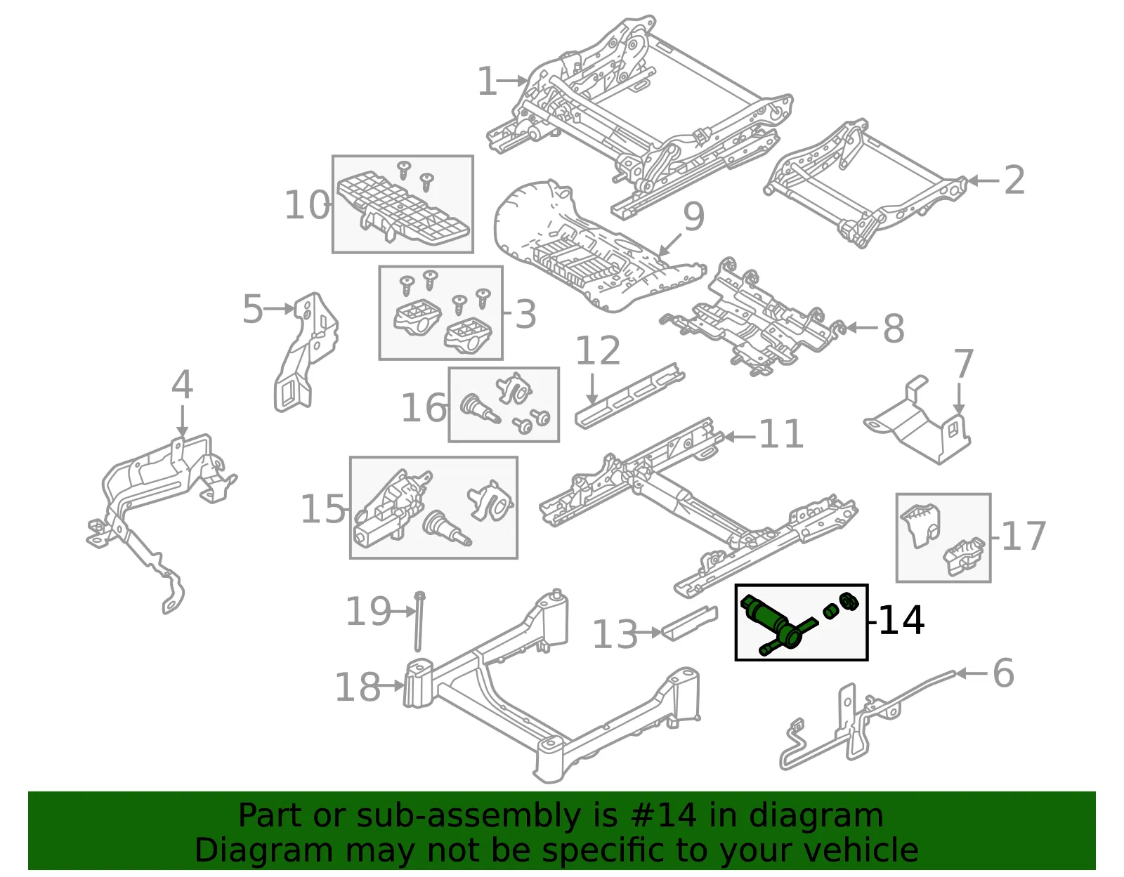 Seat Motor - Volvo (32430690) - view 2