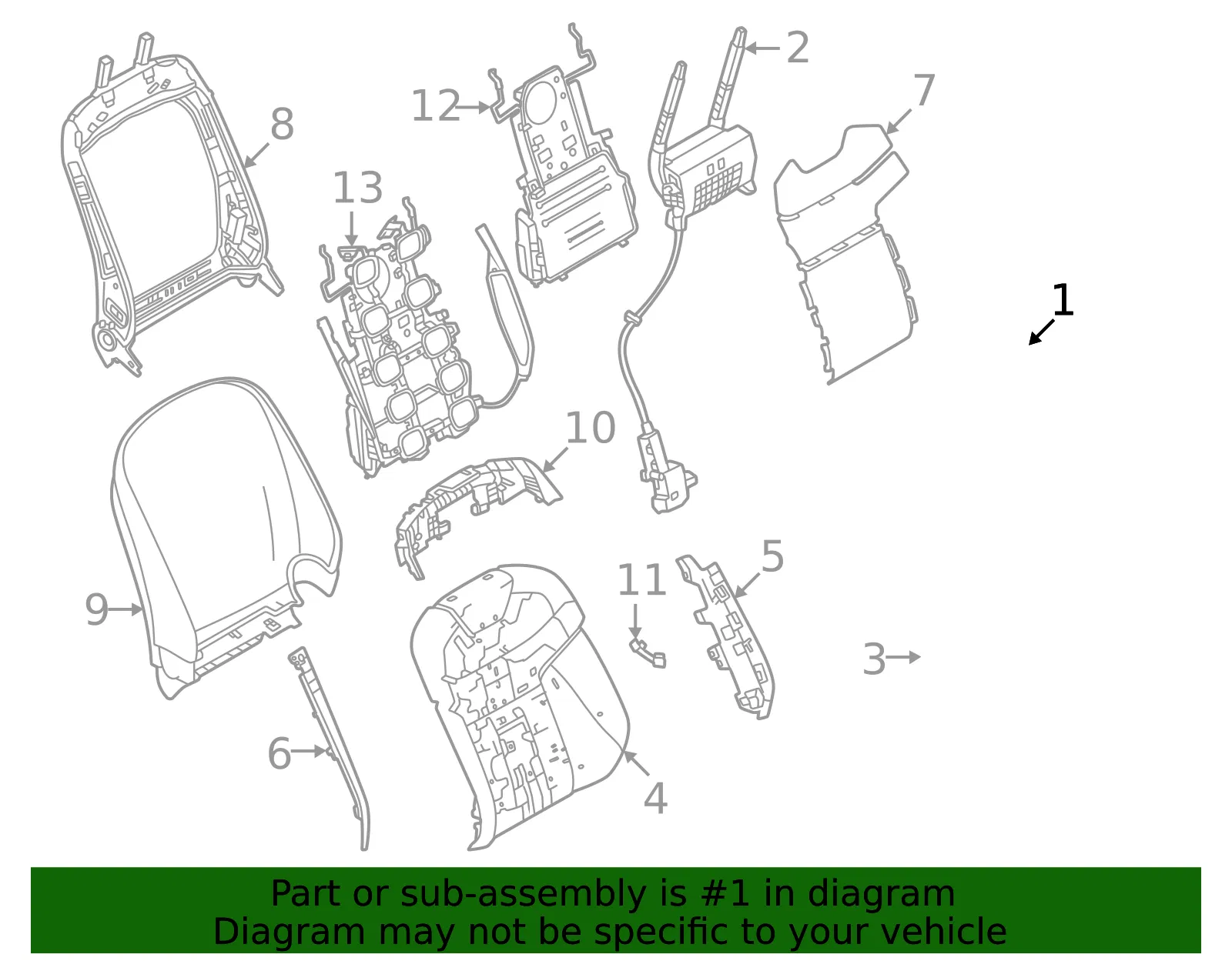 Headrest - Volvo (32447875)
