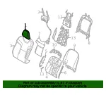 Headrest - Volvo (32447877) - view 4