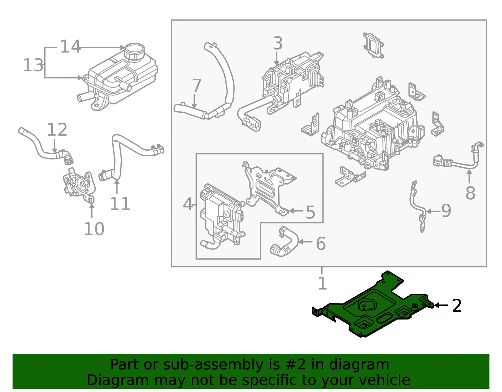 Tray - Kia (36603-3DAJ0) - view 2
