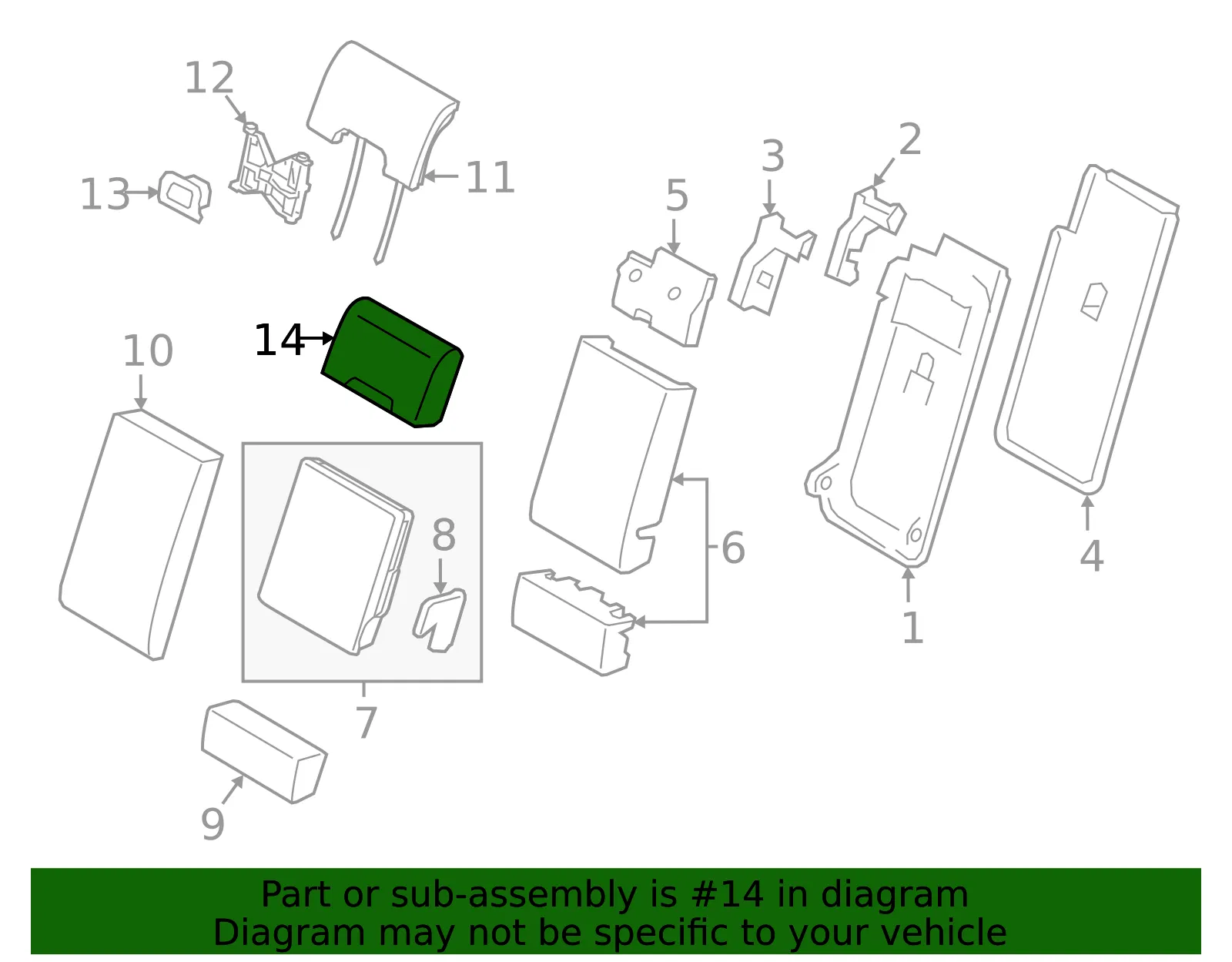 Headrest Cover - Volvo (39793309) - view 2