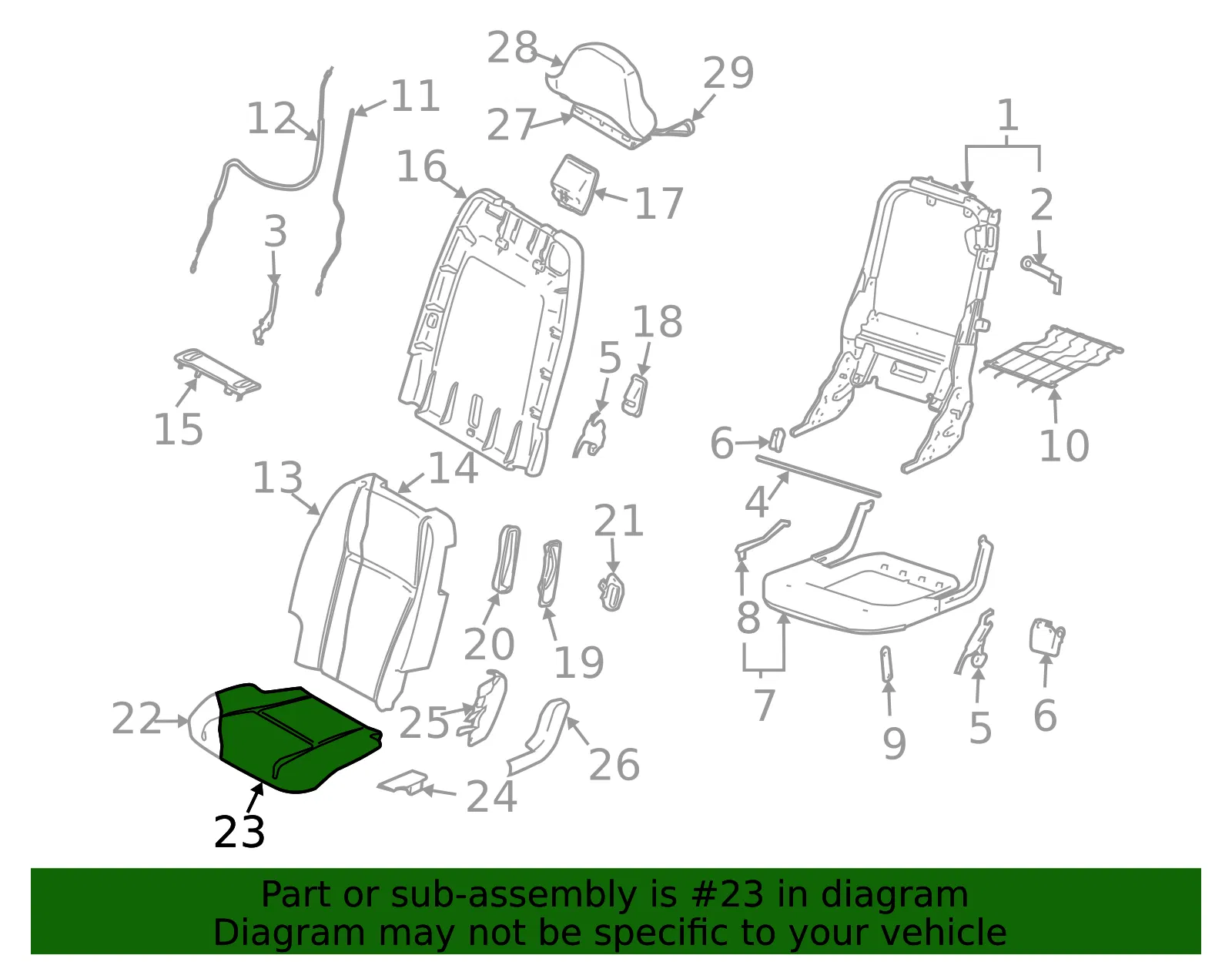 Seat Cover - Volvo (39808043) - view 2