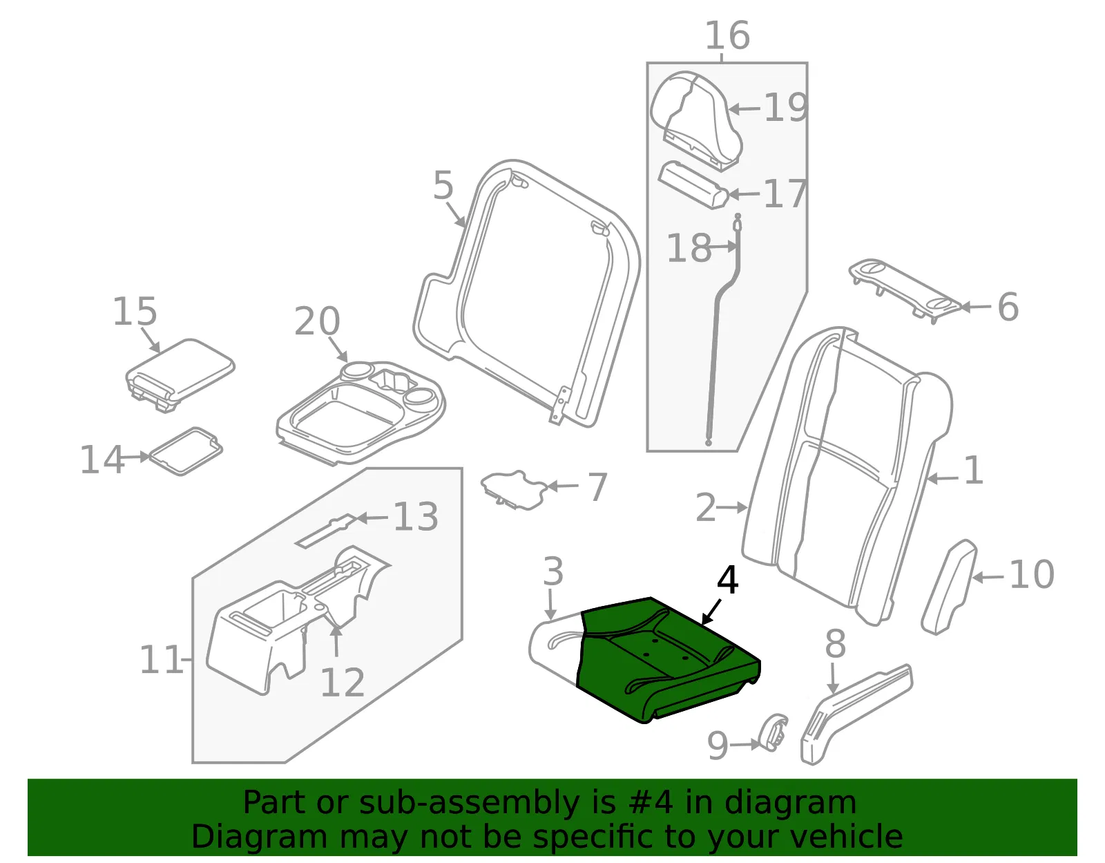 Seat Cover - Volvo (39808064) - view 2