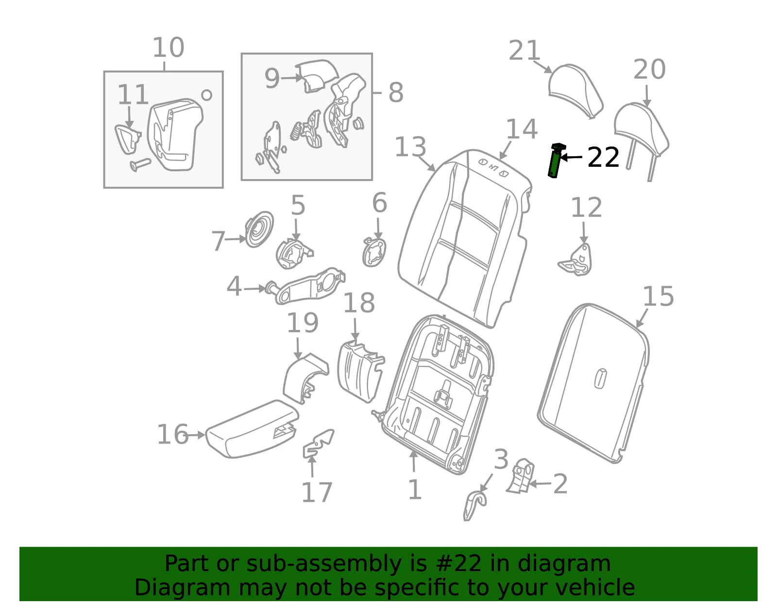 Headrest Guide - Volvo (39811413) - view 2