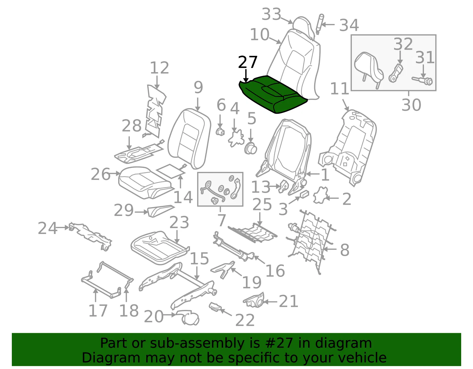 Seat Cover - Volvo (39811435) - view 2