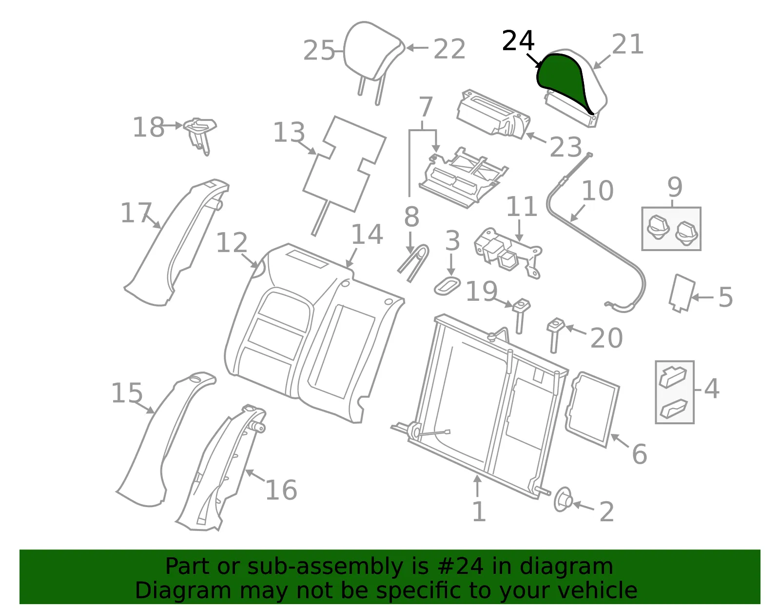 Headrest Cover - Volvo (39811651) - view 2