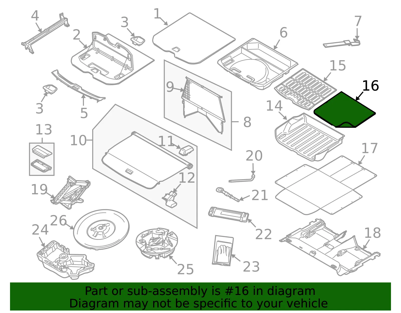 Textile Cargo Mat, Reversible\\/Foldable - Volvo (39813963) - view 4