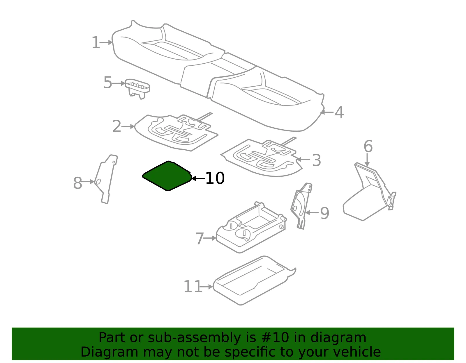 Armrest Cover - Volvo (39820642) - view 2