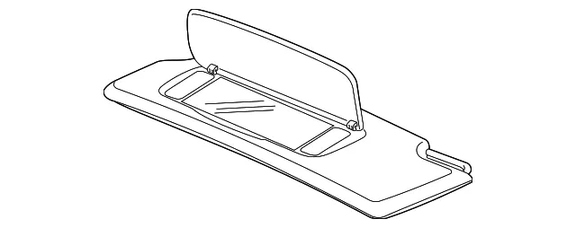 Sun Visor - Driver's Side (LH) - Volvo (39822708)