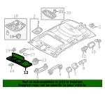 Sun Visor - Driver's Side (LH) - Volvo (39822708) - view 4
