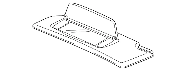 Sun Visor - Passenger Side (RH) - Volvo (39822718)