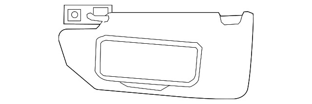 Sun-Visor - Driver's Side (LH) - Volvo (39823355)