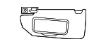 Sun-Visor - Driver's Side (LH) - Volvo (39823355) - view 3