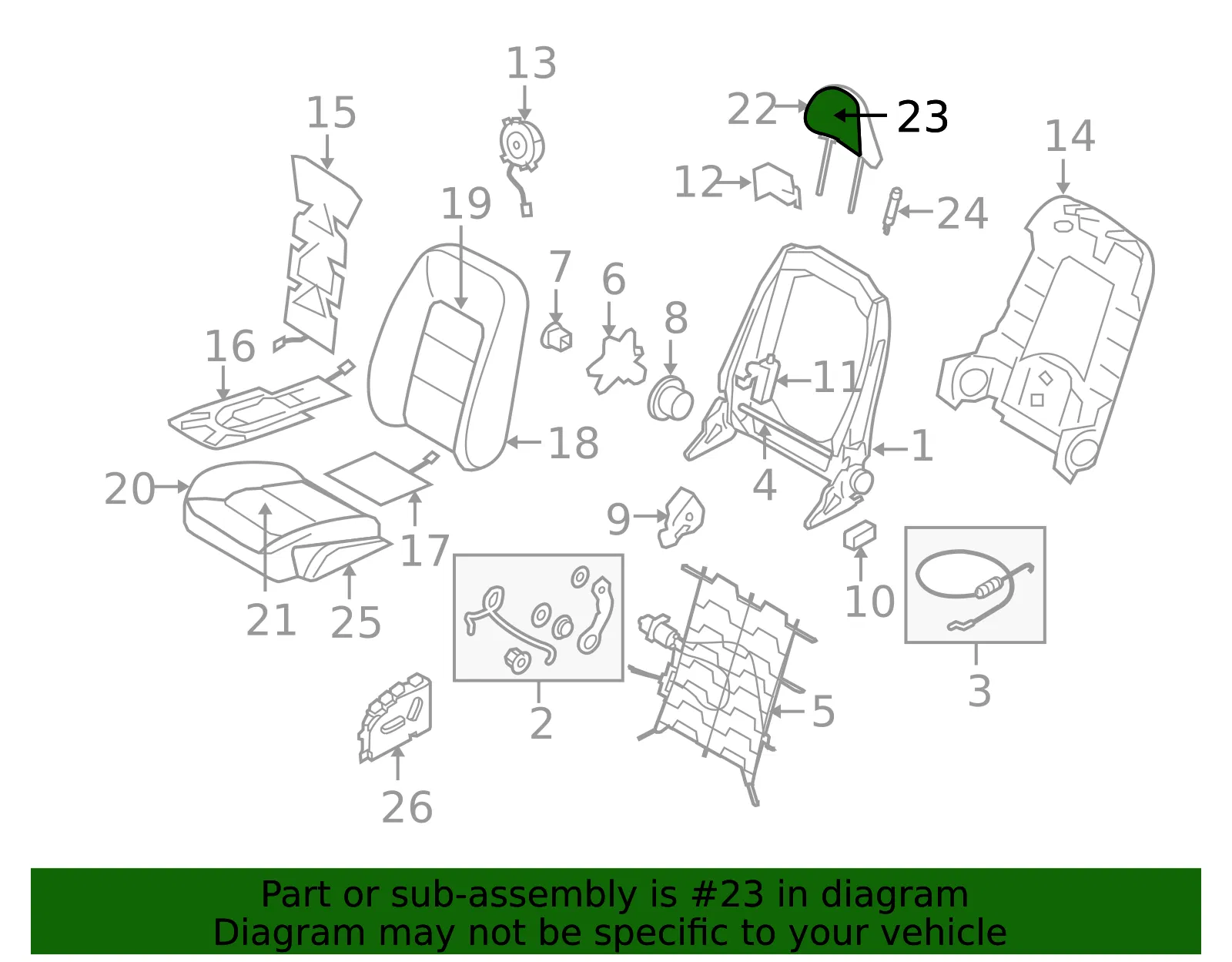 Headrest Cover - Volvo (39823746) - view 2