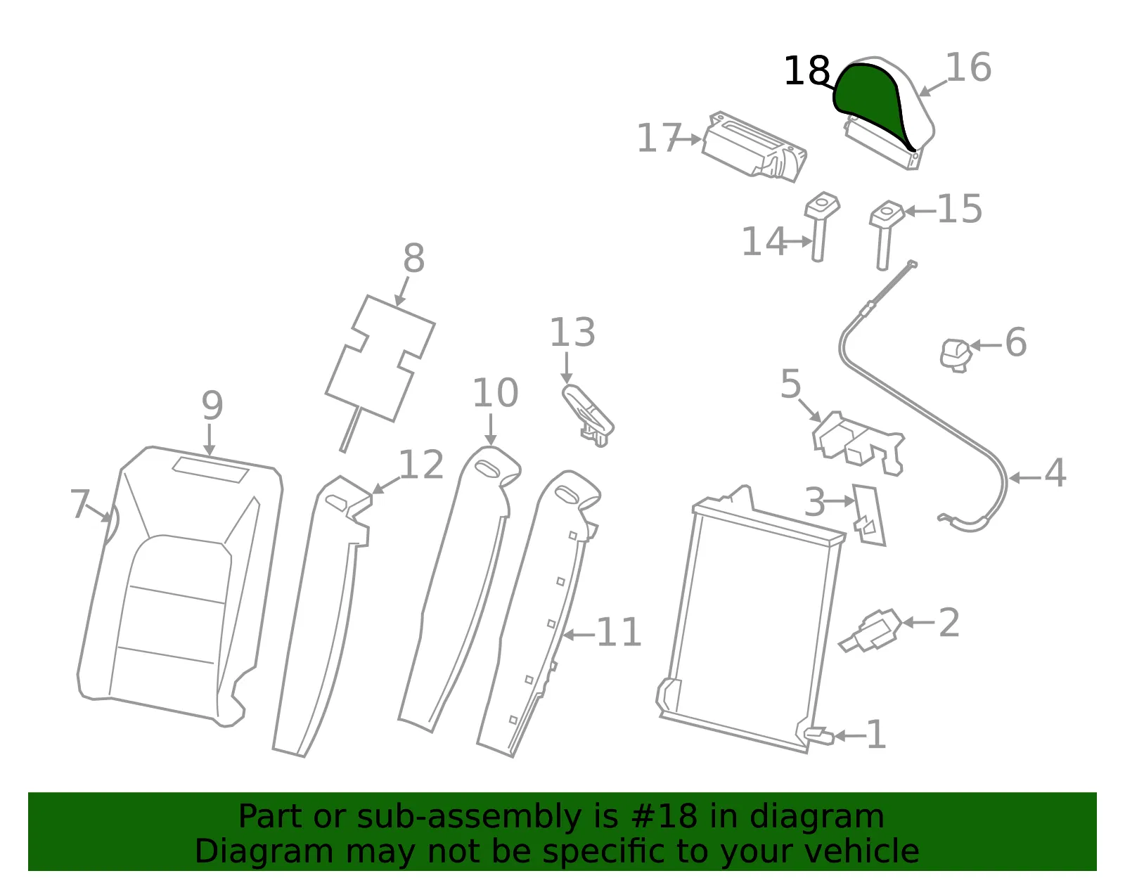 Headrest Cover - Volvo (39827493) - view 2