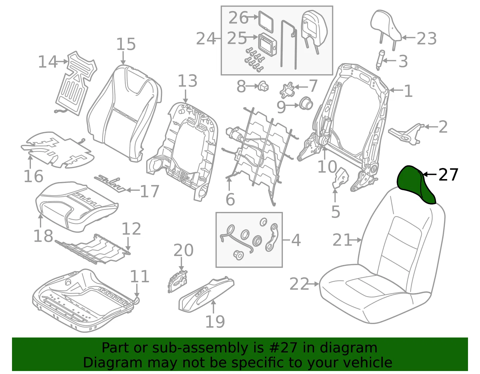 Headrest Cover - Volvo (39829219) - view 2