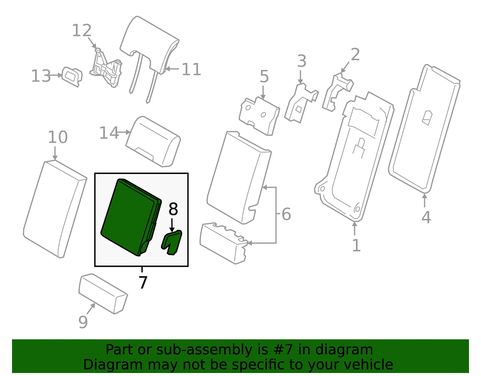 Armrest Assembly - Volvo (39829364) - view 2