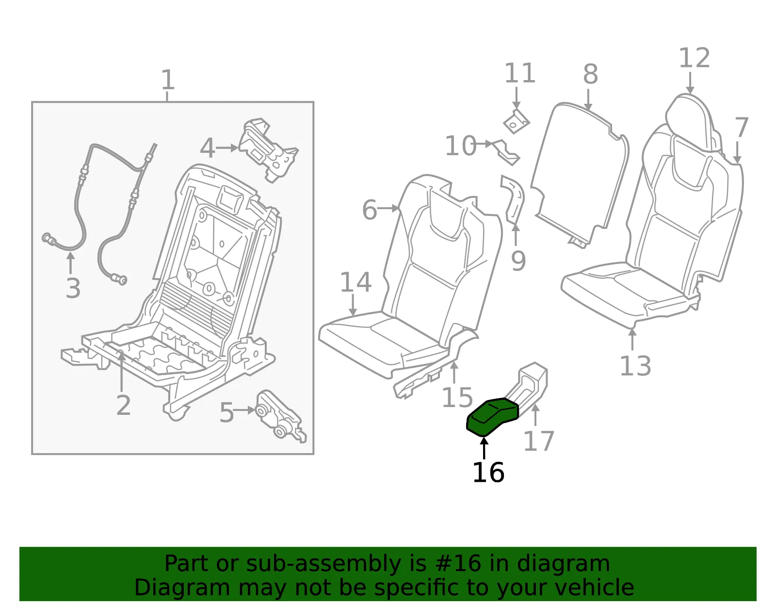 Seat Storage Drawer - Volvo (39829401) - view 2