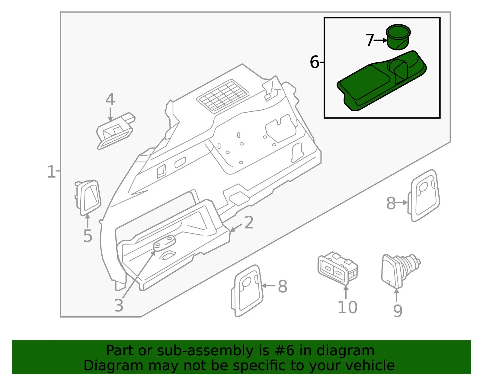 Cup Holder - Volvo (39832427) - view 2
