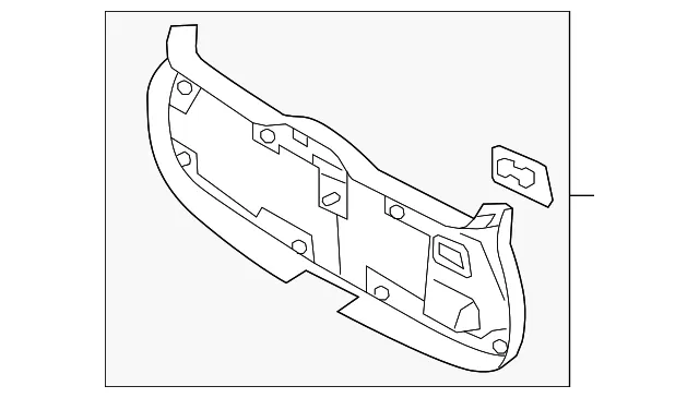 Lift-Gate Trim - Volvo (39832790)