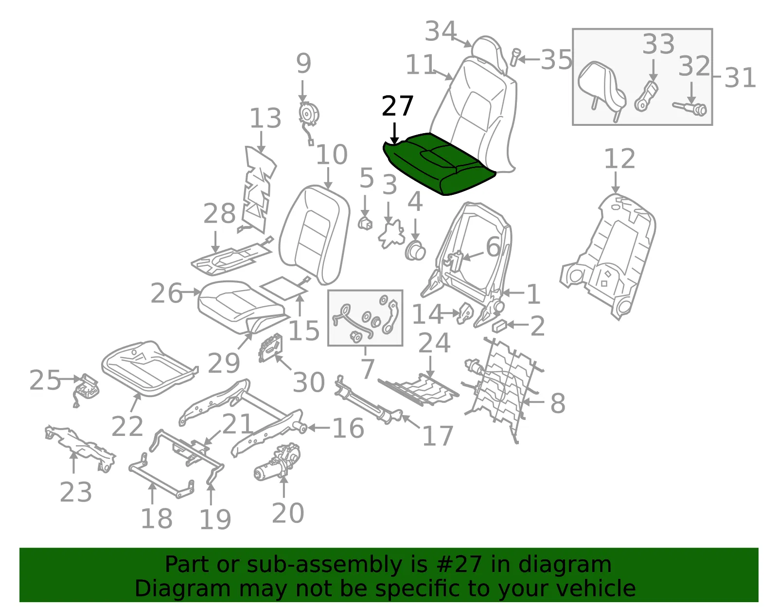 Seat Cover - Volvo (39833091) - view 2
