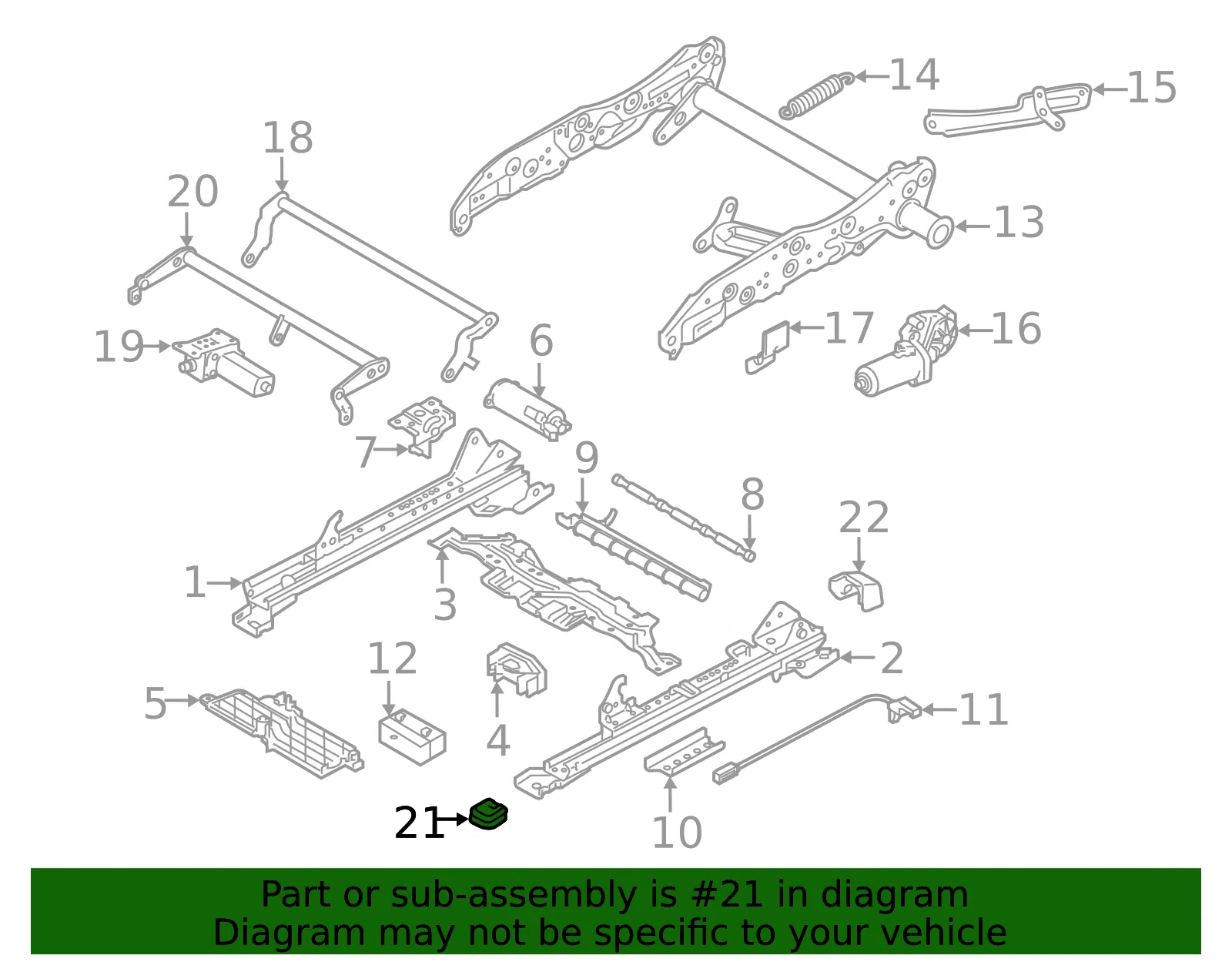 Seat Track Cover - Volvo (39833979) - view 2