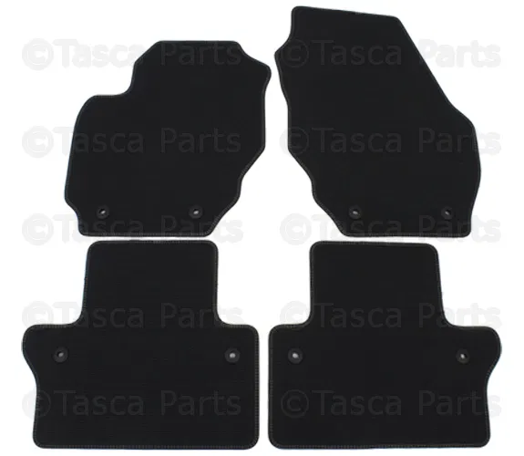 Floor Mats, Textile, R-Design, Off Black - Volvo (39834472)
