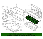 Package Tray Trim - Volvo (39834994) - view 4